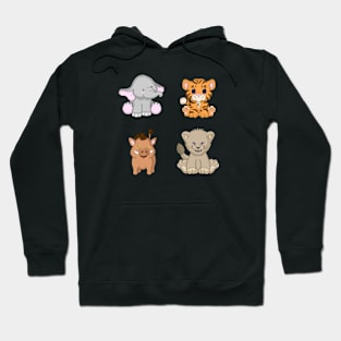 Cute Animal Buddies Hoodie